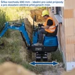 Kép 11/12 - Scheppach EXC 815 mini forgó kotrógép