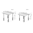 Kép 2/3 - Palram BBŐVÍTŐ ELEM ARCADIA KOCSIBEÁLLÓKHOZ (70 CM)
