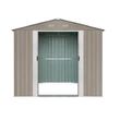 Kép 8/9 - RIWALL RMSA 6X8 BROWN - FÉM KERTI TÁROLÓ 2,4 X 1,7 M NYEREGTETŐVEL (BARNA)