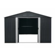 Kép 4/5 - RIWALL RMSA 12X10 ANTHRACITE - FÉM KERTI TÁROLÓ 3 X 3,7 M NYEREGTETŐVEL (ANTRACIT)