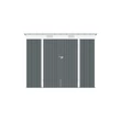 Kép 3/4 - RIWALL RMSP 6X8 ANTRACIT - FÉM KERTI TÁROLÓ 2,4 X 1,8 M LAPOSTETŐVEL (ANTRACIT)