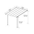 Kép 2/7 - Palram SIERRA 3000 SZÜRKE 3 X 3 - PERGOLÁK