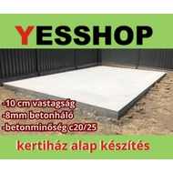 KERTI HÁZ ALAP KÉSZÍTÉSE 1 nm2/10cm vastagság