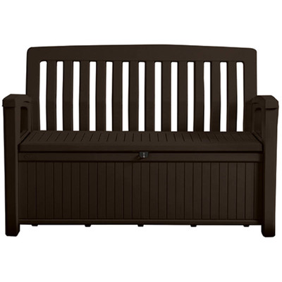 Curver KETER PATIO BENCH MŰANYAG KERTI PAD/TÁROLÓ 227L BARNA