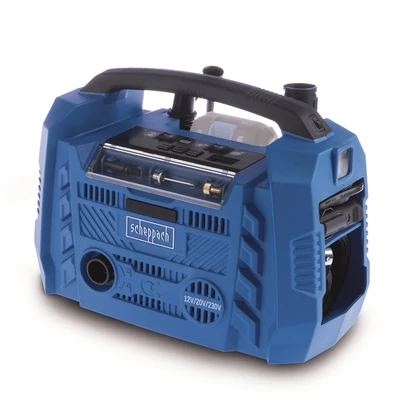 Scheppach Air Force 6 - akkus hibrid kompresszor – IXES 20 V, 12 V, 230 V (akku és töltő nélkül)