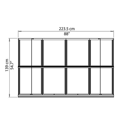Palram Herald 2230 - Bővíthető bejárati előtető Palram Herald 2230 - Bővíthető bejárati előtető