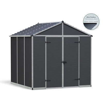 PALRAM RUBICON 8' X 8' ANTRACIT - HEAVY DUTY TÁGAS KERTI TÁROLÓ