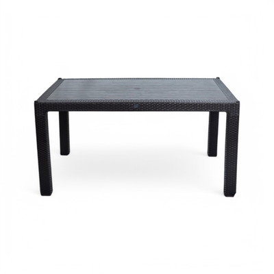 Yesway Rattan asztal 150x90cm antracit