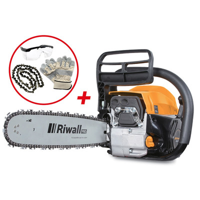Riwall RPCS 5140 SET - BENZINMOTOROS LÁNCFŰRÉSZ 49 CM3 MOTORRAL ÉS AJÁNDÉK TARTOZÉKOKKAL