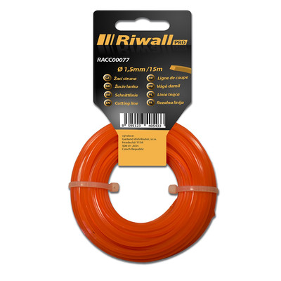 Riwall DAMIL 1,5 MM, HOSSZ 15M, SZÖGLETES