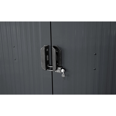 RIWALL RMSA 8X10 BARNA - FÉM KERTI TÁROLÓ 3 X 2,4 M NYEREGTETŐVEL (BARNA) RIWALL RMSA 8X10 BARNA - FÉM KERTI TÁROLÓ 3 X 2,4 M NYEREGTETŐVEL (BARNA)