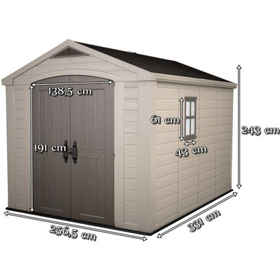 CURVER KETER FACTOR 8x11 beige 585 taupe 557 (230454)