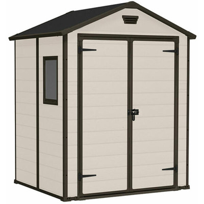 Kerti ház kerti tároló műanyag CURVER MANOR 6x5 DD beige