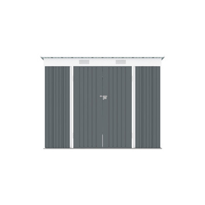 RIWALL RMSP 6X8 ANTRACIT - FÉM KERTI TÁROLÓ 2,4 X 1,8 M LAPOSTETŐVEL (ANTRACIT) RIWALL RMSP 6X8 ANTRACIT - FÉM KERTI TÁROLÓ 2,4 X 1,8 M LAPOSTETŐVEL (ANTRACIT)