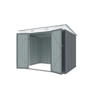 RIWALL RMSP 6X8 ANTRACIT - FÉM KERTI TÁROLÓ 2,4 X 1,8 M LAPOSTETŐVEL (ANTRACIT) RIWALL RMSP 6X8 ANTRACIT - FÉM KERTI TÁROLÓ 2,4 X 1,8 M LAPOSTETŐVEL (ANTRACIT)