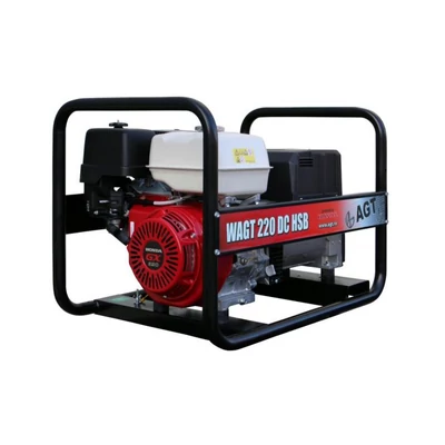 WAGT 220 DC HSB hegesztő áramfejlesztő, 4 mm-es elektródáig, HONDA GX390, +ajándék kerékszett!